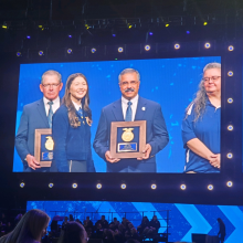 Dr. Robert Torres being honored at FFA National Convention