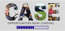 An image that says "CASE" and in a subheading: "Opportunities now loading..."