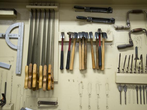 Tool wall in the ATEC.