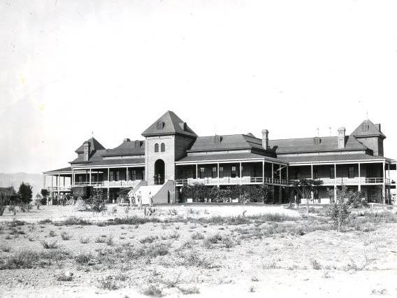 A historic photo of Old Main